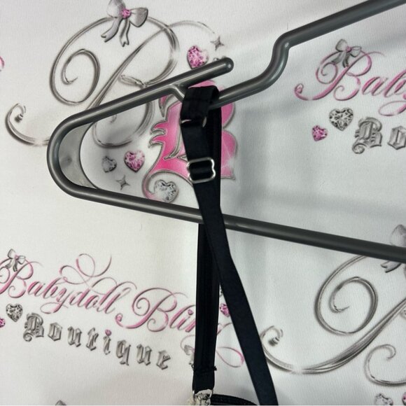 Bra lace black cream jewel dangly detail crystal beaded cupped sexy bra - Picture 8 of 10